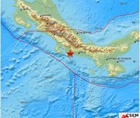 Un terremoto de magnitud 6,7 sacude la frontera entre Panamá y Costa Rica