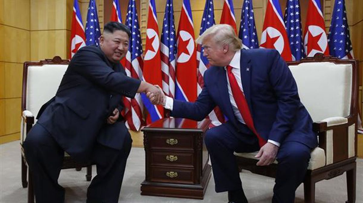 Kim Jong-un eta Donald Trump