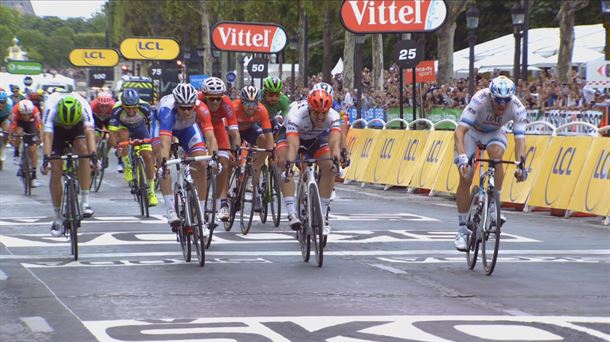 Frantziako Tourreko etapa bateko irudia.