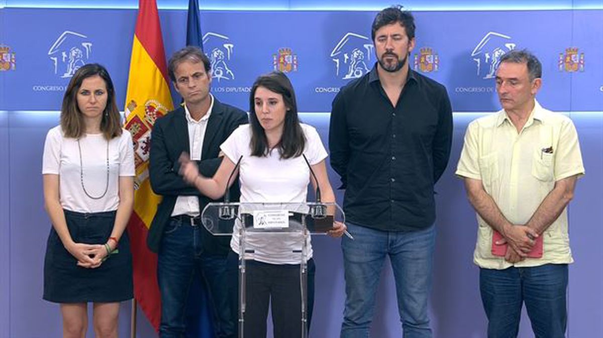 Unidas Podemos taldea Kongresuan. Argazkia: EiTB