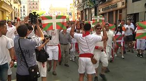 La Policía Foral requisa 150 ikurriñas, según los organizadores de una kalejira