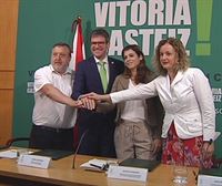 PNV y PSE presentan su pacto para que Vitoria sea referente 'de vanguardia'