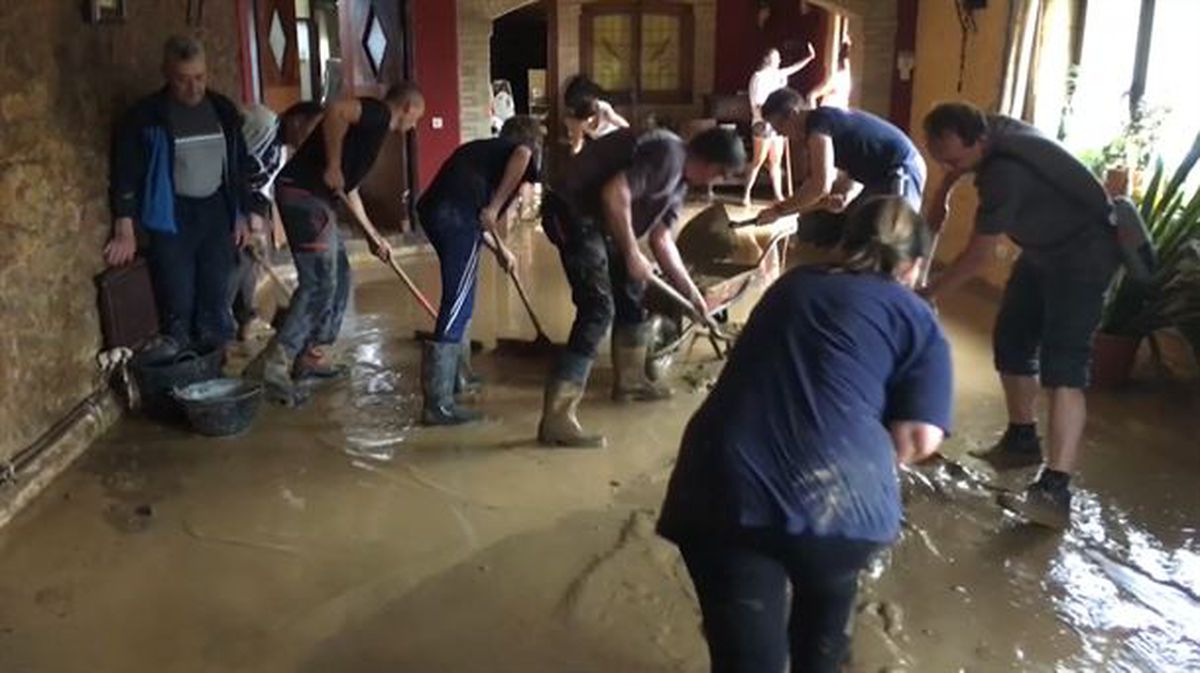 Jornada para evaluar los destrozos ocasionados por el agua en Pueyo, Pitillas y Beire
