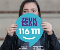 El servicio de atención a menores, 'Zeuk Esan', funcionara las 24 horas del día a partir del 2 de mayo