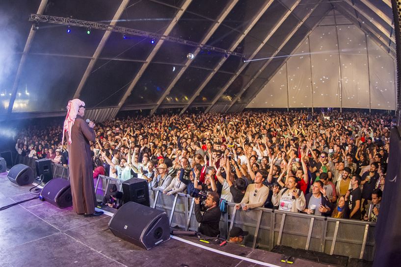 Bilbao BBK Live 2019. Omar Souleyman. Foto: Tom Hagen