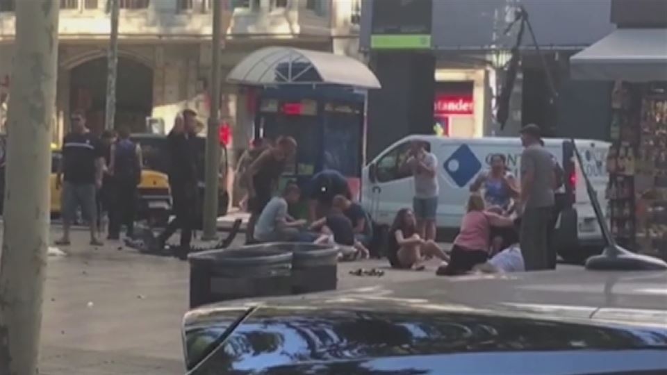 Ataque en Las Ramblas en agosto de 2017