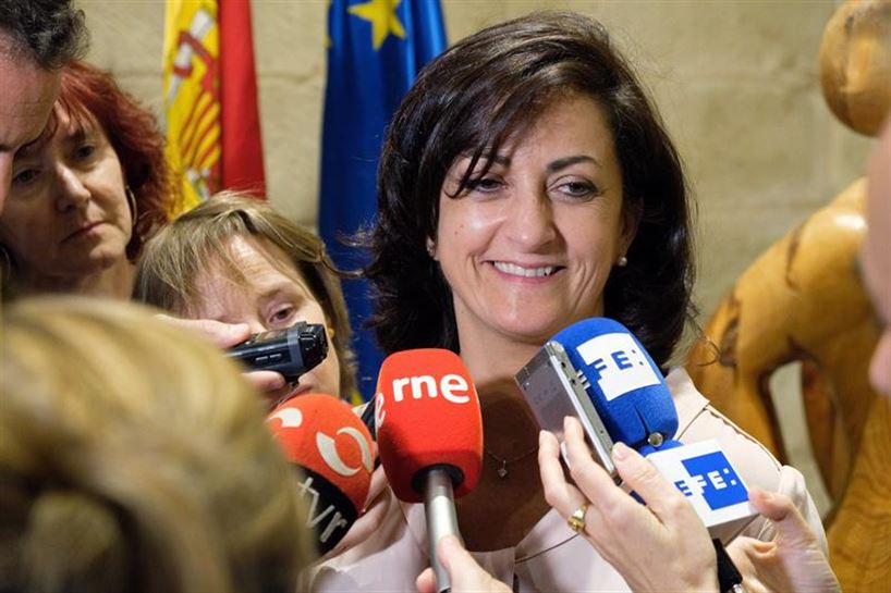 La candidata socialista a la Presidencia del Gobierno de La Rioja, Concha Andreu