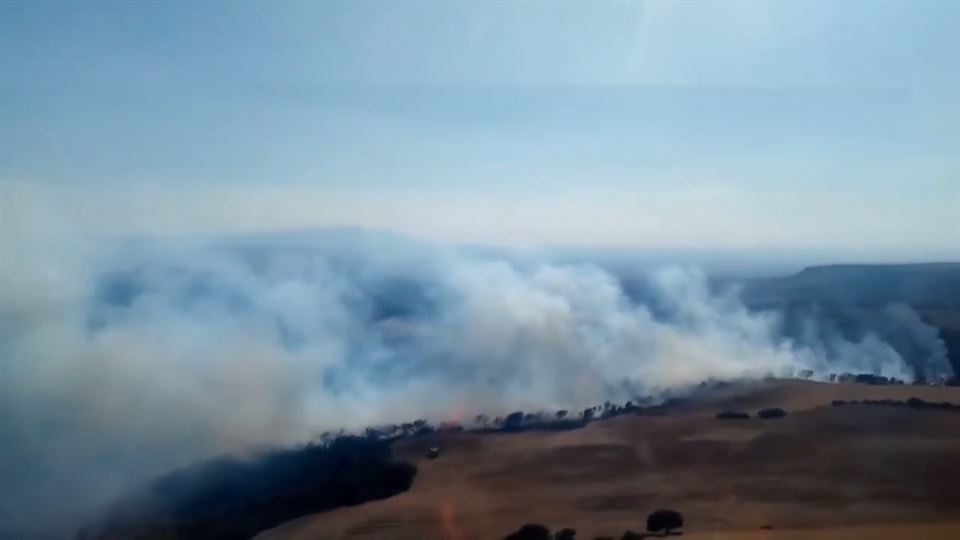 EL incendio declarado este jueves en Bardenas