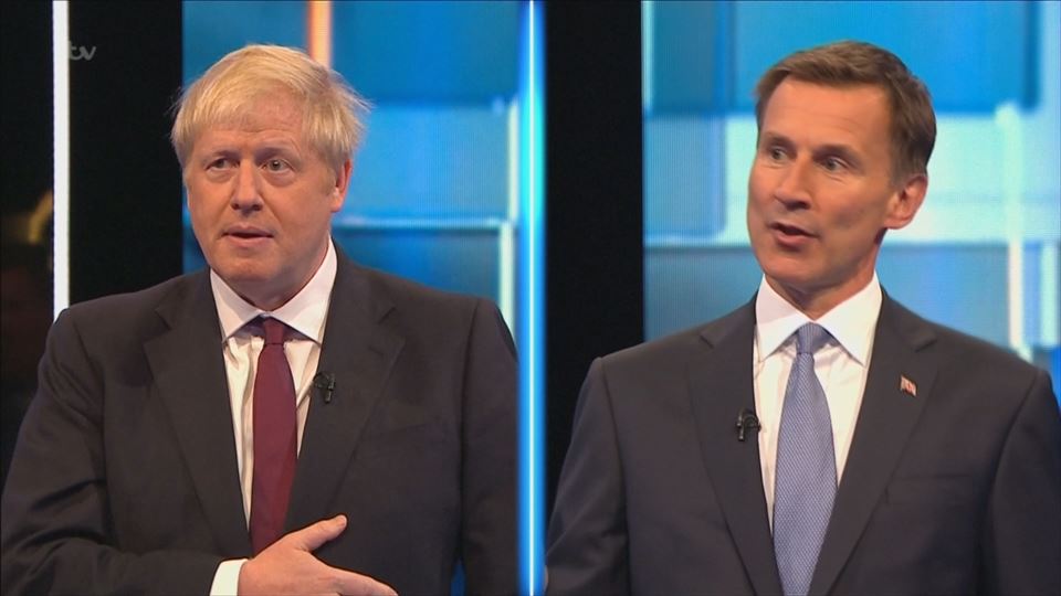 Jeremy Hunt y Boris Johnson