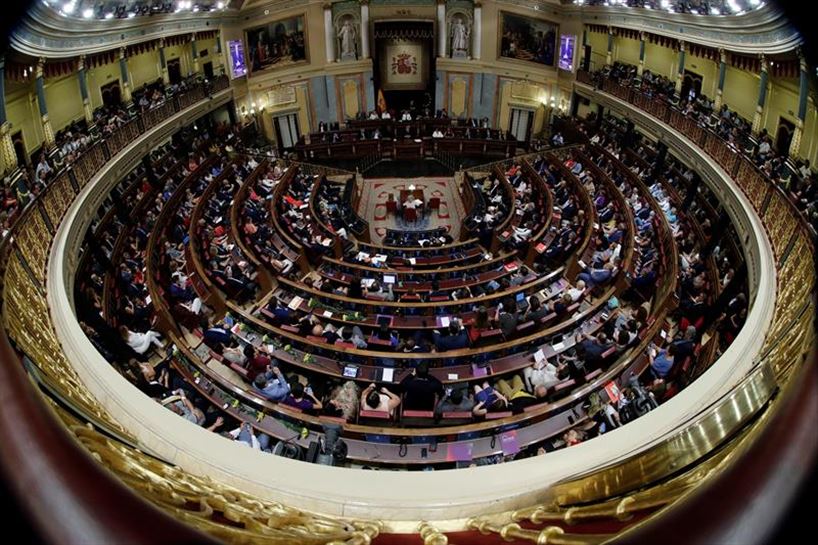 Congreso de los Diputados español. Foto: Efe