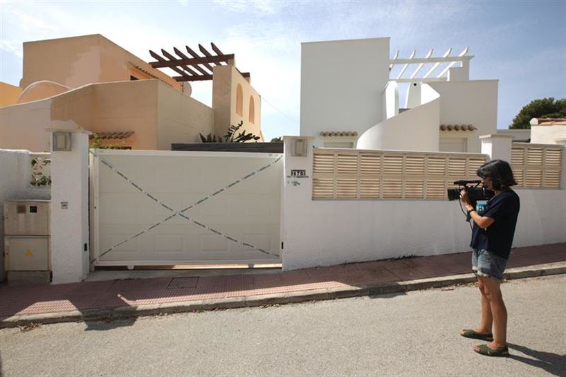 La vivienda de Calpe (Alicante), en la que ha sido hallado el cuerpo de la mujer.