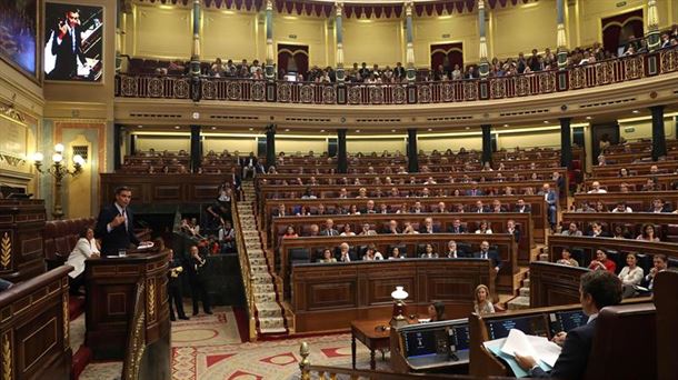 El Congreso de los Diputados. 