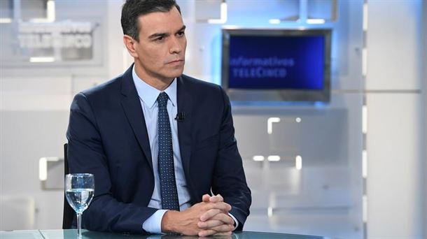 Pedro Sanchez Espainiako Gobernuko jarduneko presidentea. Argazkia: EFE