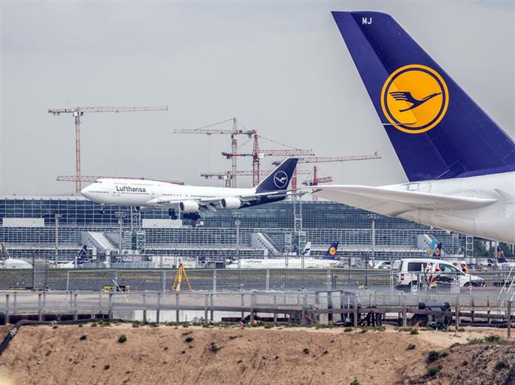 Aviones de la compañía Lufthansa