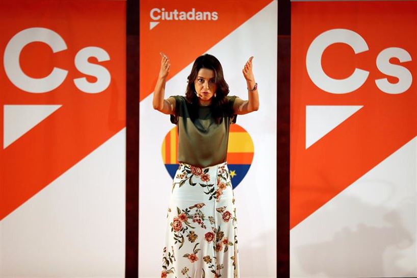 Inés Arrimadas, la portavoz de Ciudadanos en el Congreso. Foto: EFE