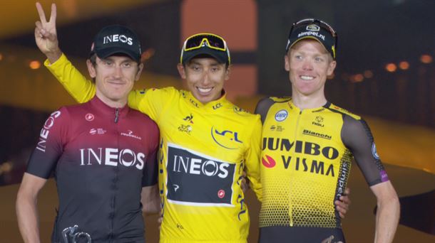 El podio del Tour de 2019