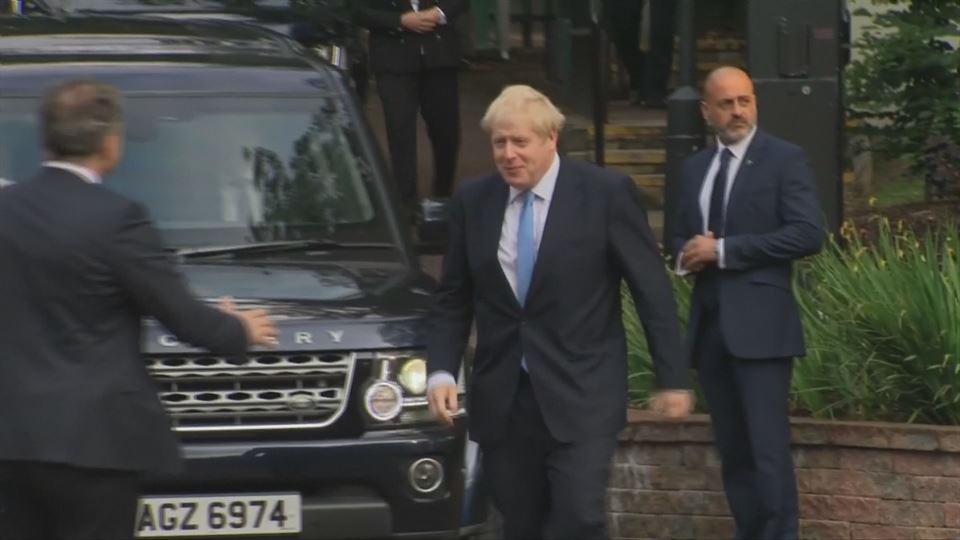 Boris Johnson en Irlanda del Norte