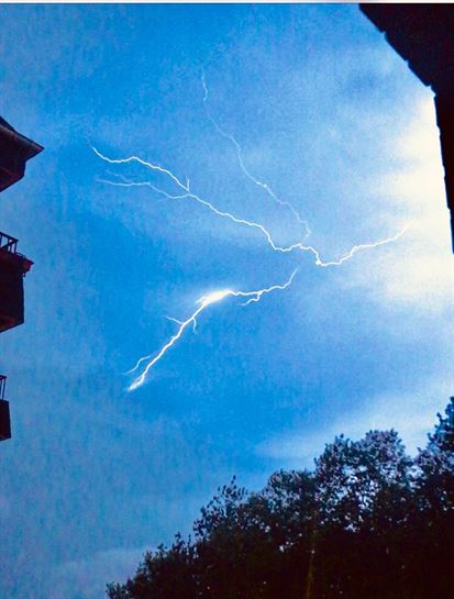 Tormenta en San Sebastián (Gipuzkoa).