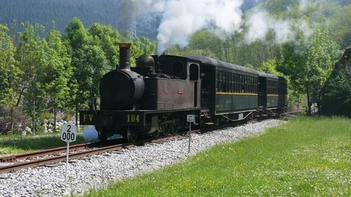 Un tren de vapor