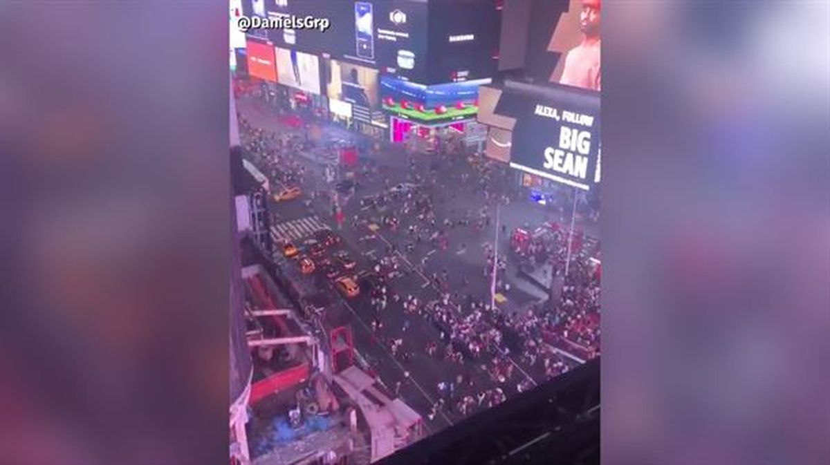 Falsa alarma en Times Square, Nueva York. Foto: EiTB