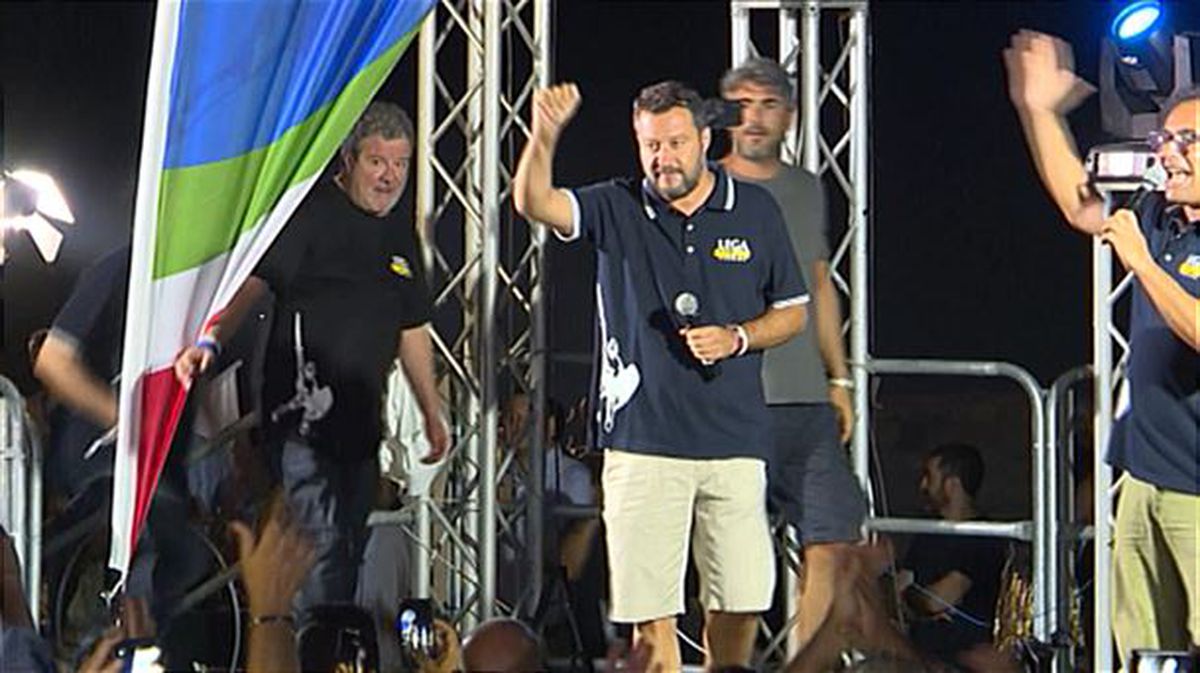 Mateo Salvini, Italiako lehen ministrorde eta Barne ministroa.