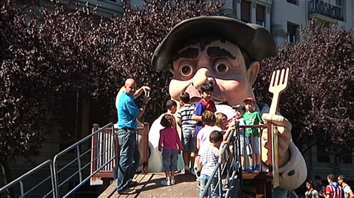 Gangantúa en la Aste Nagusia de Bilbao.