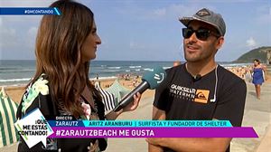 Aranburu: ‘La playa de Zarautz me ha visto crecer, le tengo mucho cariño’