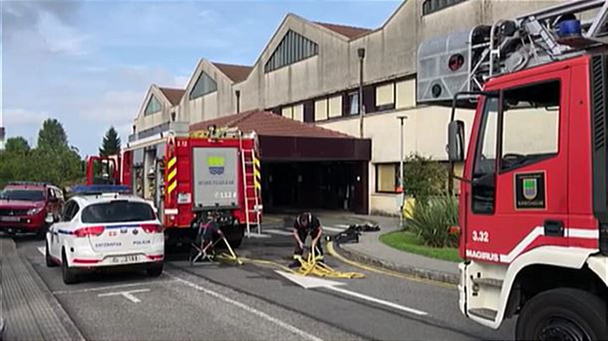 Incendio en el Hospital de Irun