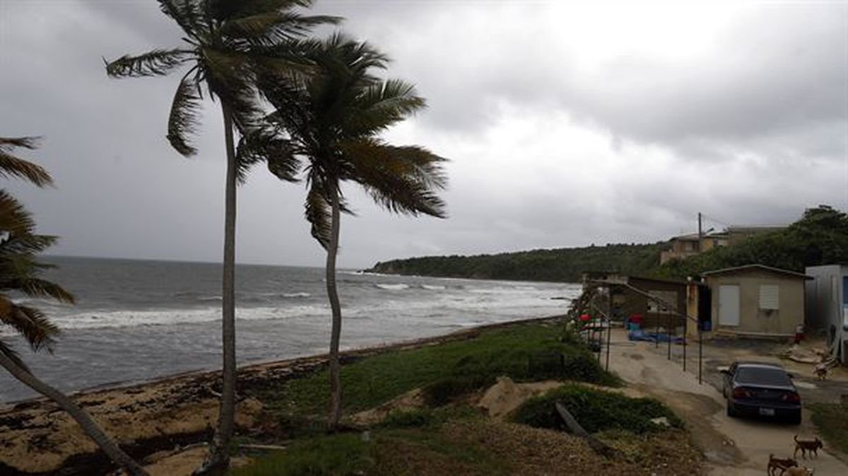 Consecuencias del huracán Dorian en Yabucoa (Puerto Rico), el 28 de agosto de 2019.