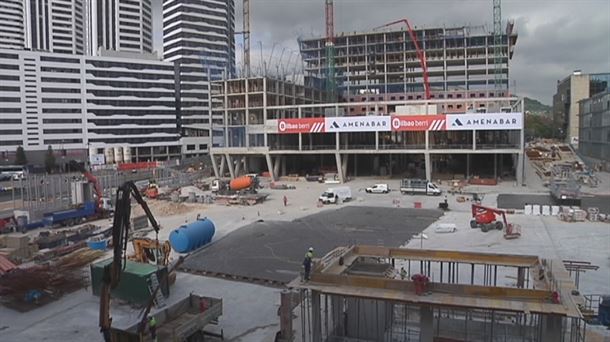 Trabajos de construcción de Termibus en Bilbao