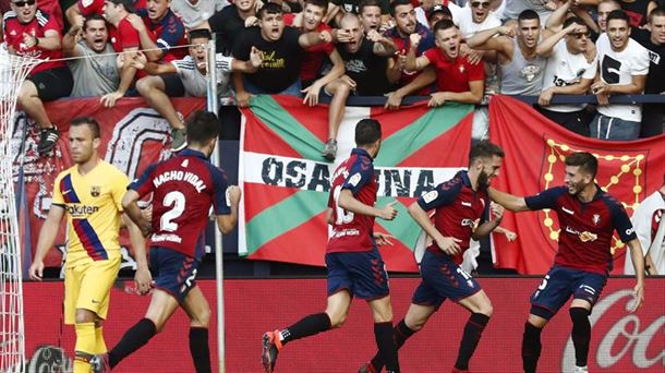 Osasuna empata ante el Barcelona. Foto: EFE