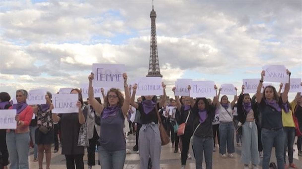 Indarkeria matxistaren aurkako protesta Parisen