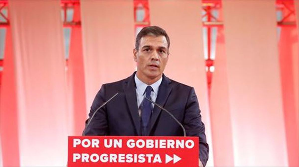 Pedro Sanchez, Espainiako Gobernuko jarduneko presidentea, artxiboko irudi batean