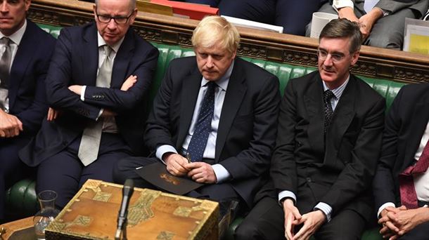 Boris Johnson, en el Parlamento británico.