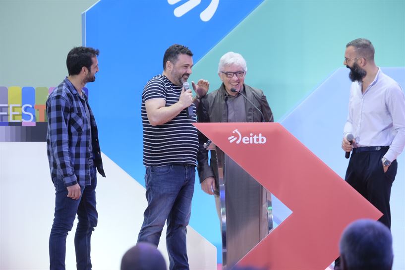 Joseba Argiñano, Ander González, Edu Barinaga y Javi Sierra