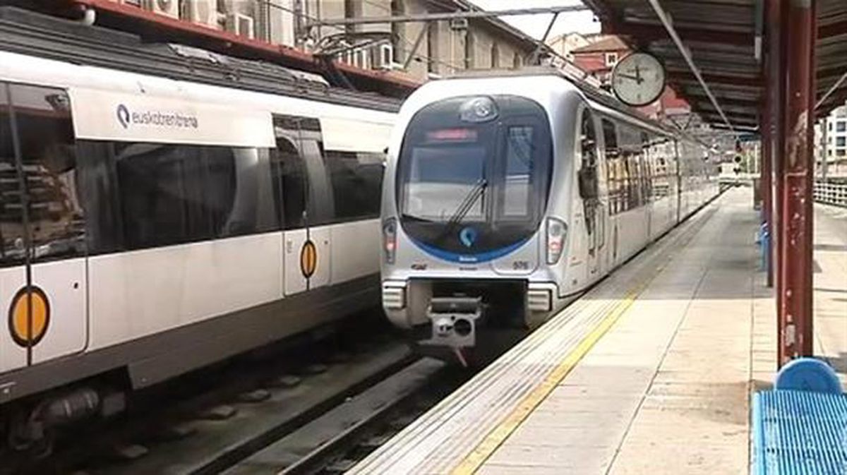 La estación de Euskotren de Atxuri, en Bilbao. Imagen obtenida de un vídeo de EiTB.