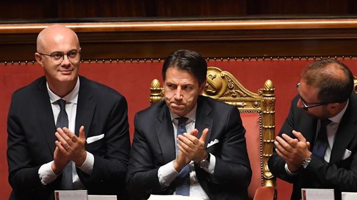 Giuseppe Conte, berriro ere, Italiako lehen ministroa da. Argazkia: EFE. 