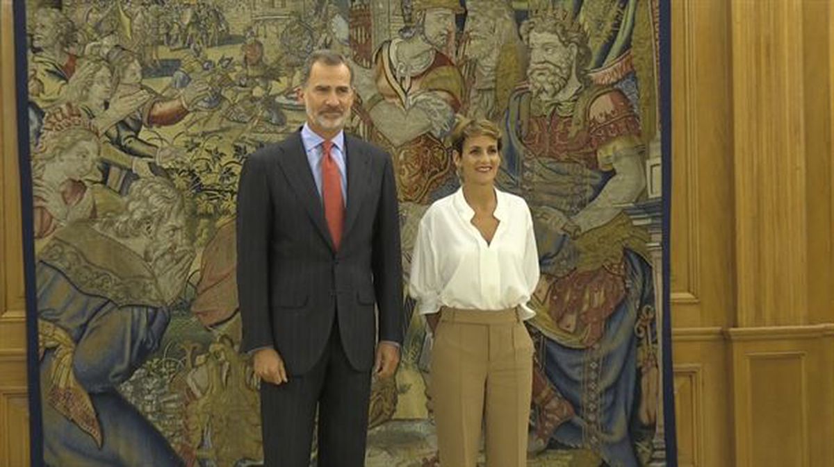 María Chivite y Felipe VI