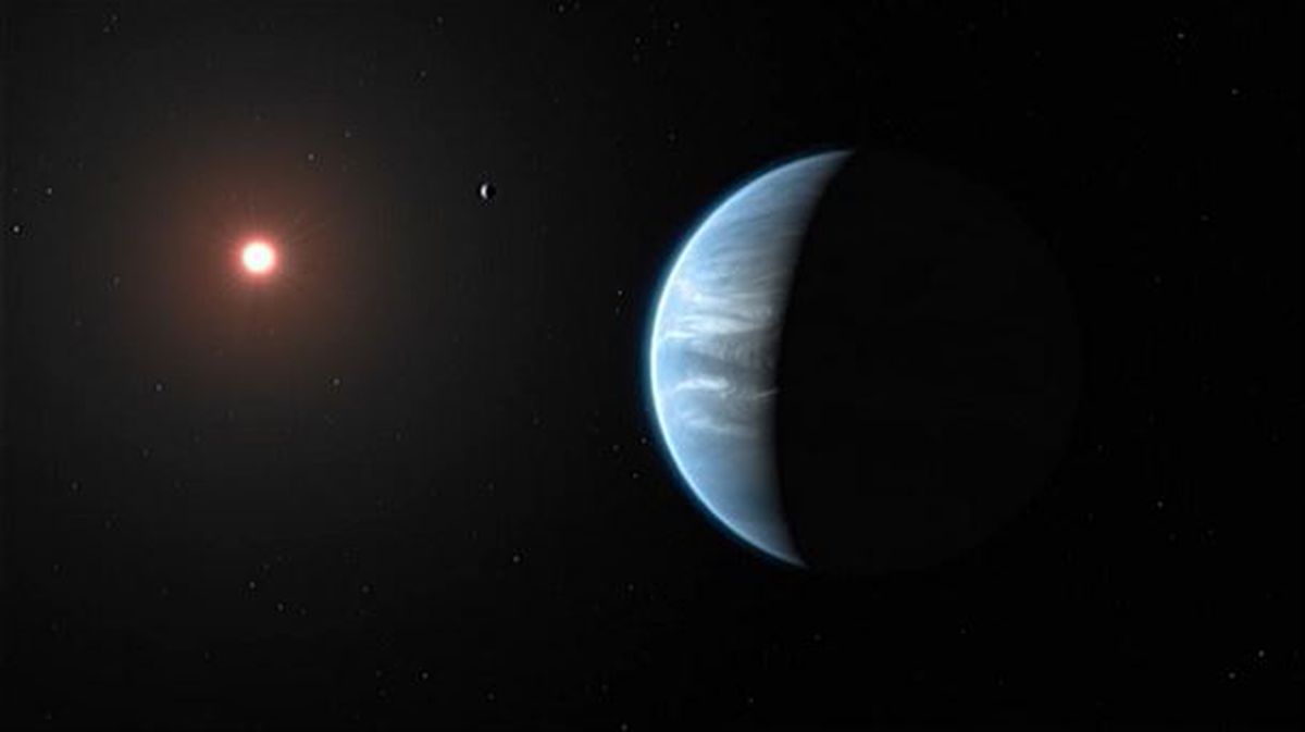 Ur lurruna atzeman dute bizitzarako egokia izan daitekeen exoplaneta baten atmosferan