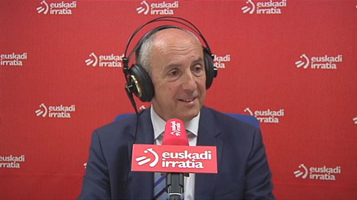 Josu Erkoreka, Eusko Jaurlaritzako bozeramailea. Argazkia: Euskadi Irratia