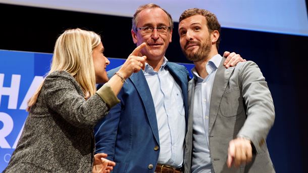 Amaya Fernandez, Alfonso Alonso eta Pablo Casado gaur Gasteizen