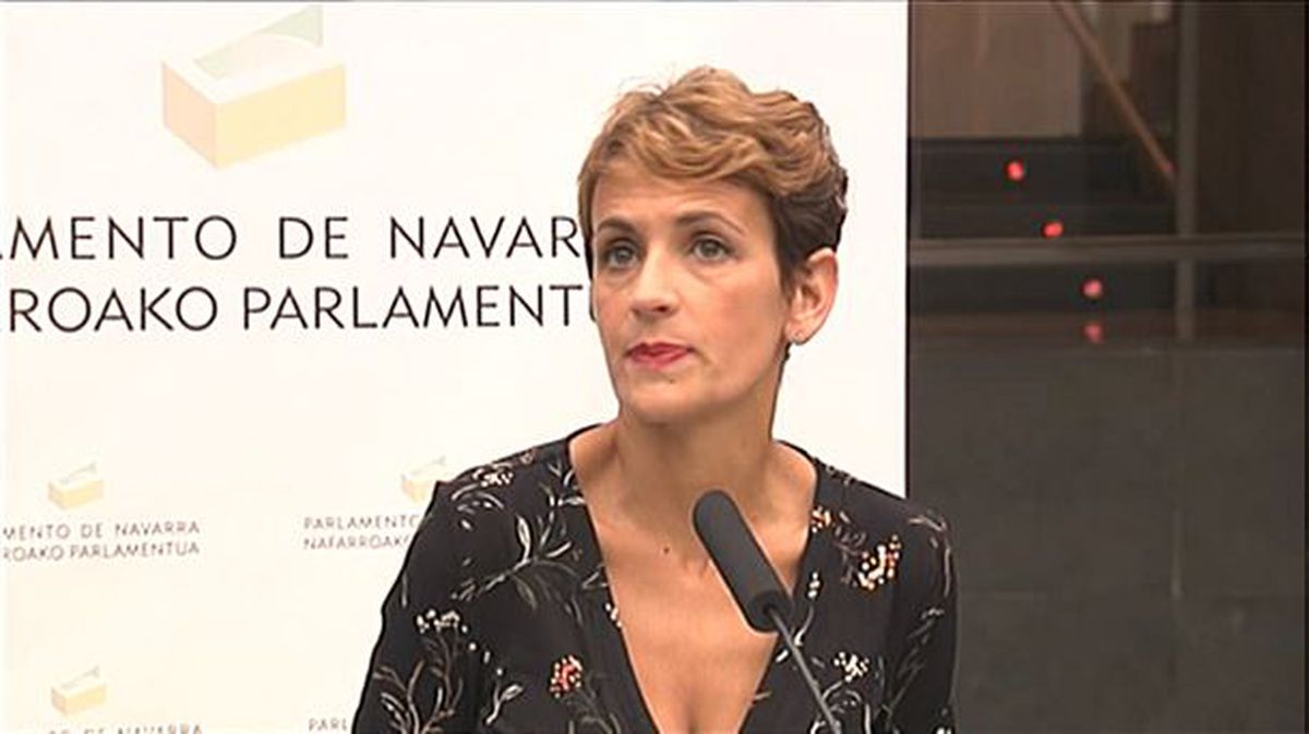 Maria Chivite, Nafarroako Gobernuko presidentea. Argazkia: EiTB
