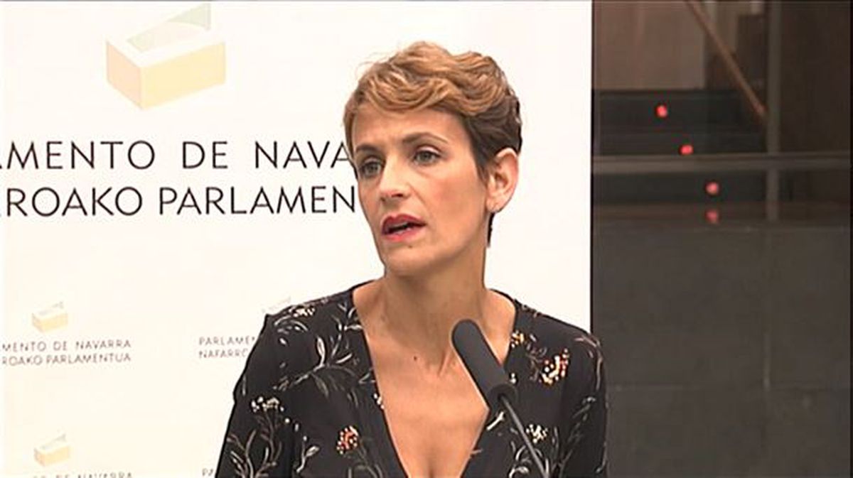 María Chivite, presidenta del Gobierno de Navarra. 