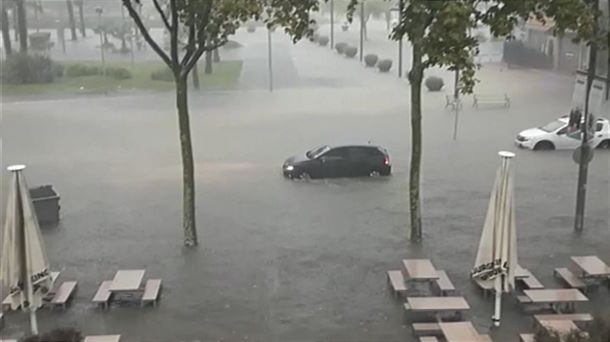 Inundaciones en Platja d'Aro, Girona.