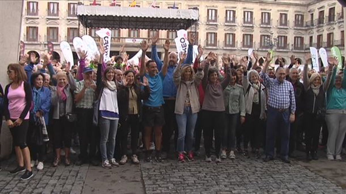 VIII edición de la Marcha Solidaria Green, en Gasteiz. 