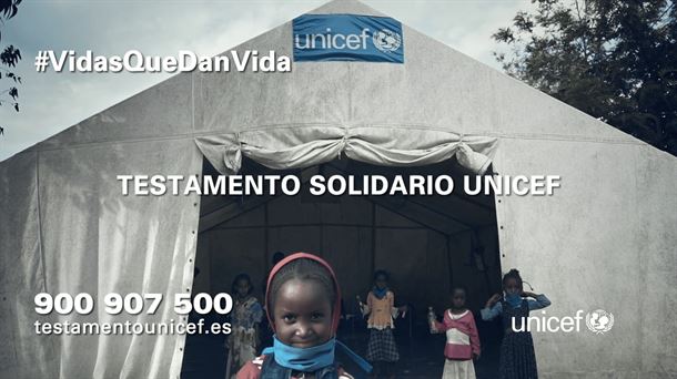 Campaña #VidasQueDanVida a favor del testamento solidario de Unicef