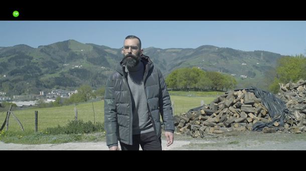 El cocinero Javi Sierra en el Goierri.