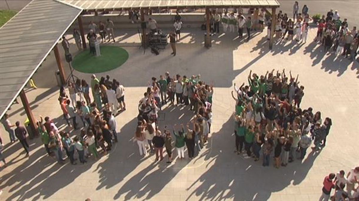 La mayoría de los alumnos vascos se han sumado a las movilizaciones a favor del clima. Foto: EiTB