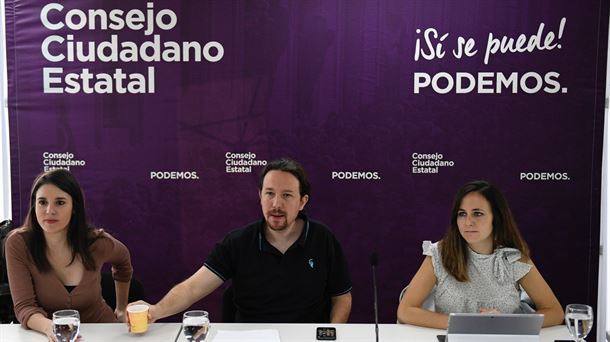 Montero, Iglesias eta Belarra, Herritarren Kontseiluan