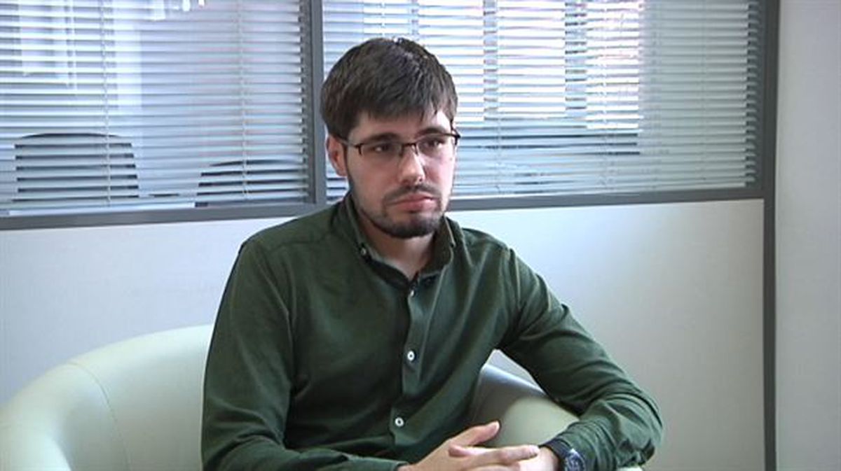 El secretario general de Podemos Euskadi, Lander Martínez. Imagen obtenida de un vídeo de EiTB